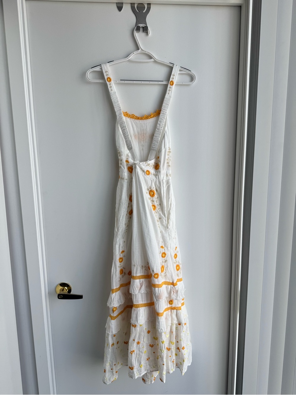 New Loveshackfancy Asher Pinafore Embroidered Maxi Dress - Picture 3 of 8